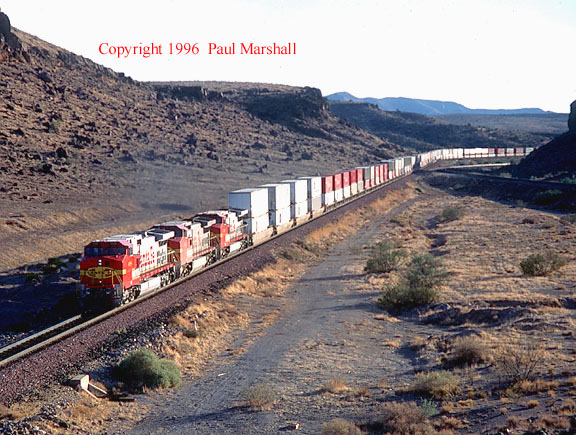 Dash 9 Leaving Kingman Oct 1996